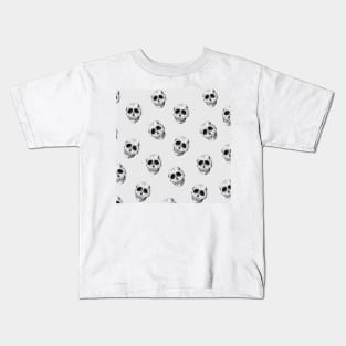 Scull Halloween pattern Kids T-Shirt